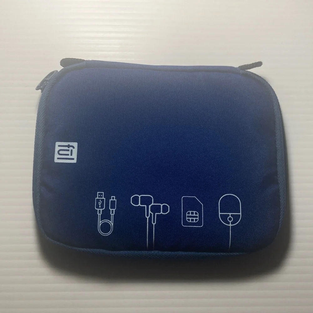 Blue Tech Accessory Pouch